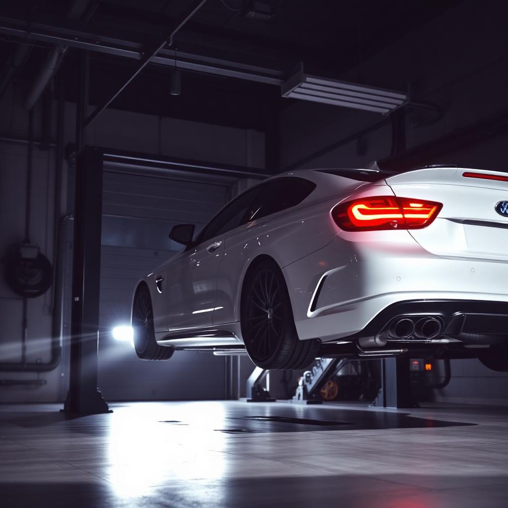 Car on lift